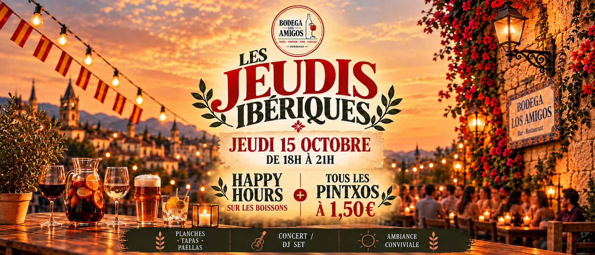Jeudis Ibériques au coucher du soleil